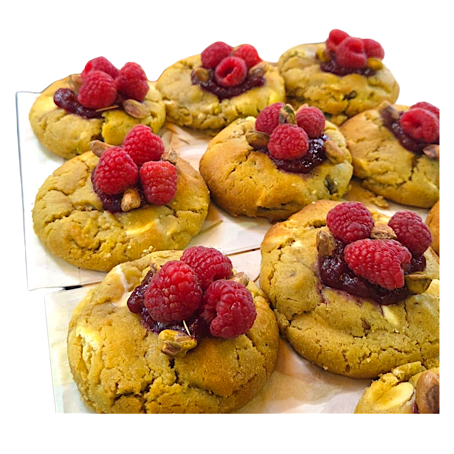 Maxi cookie pistache framboise