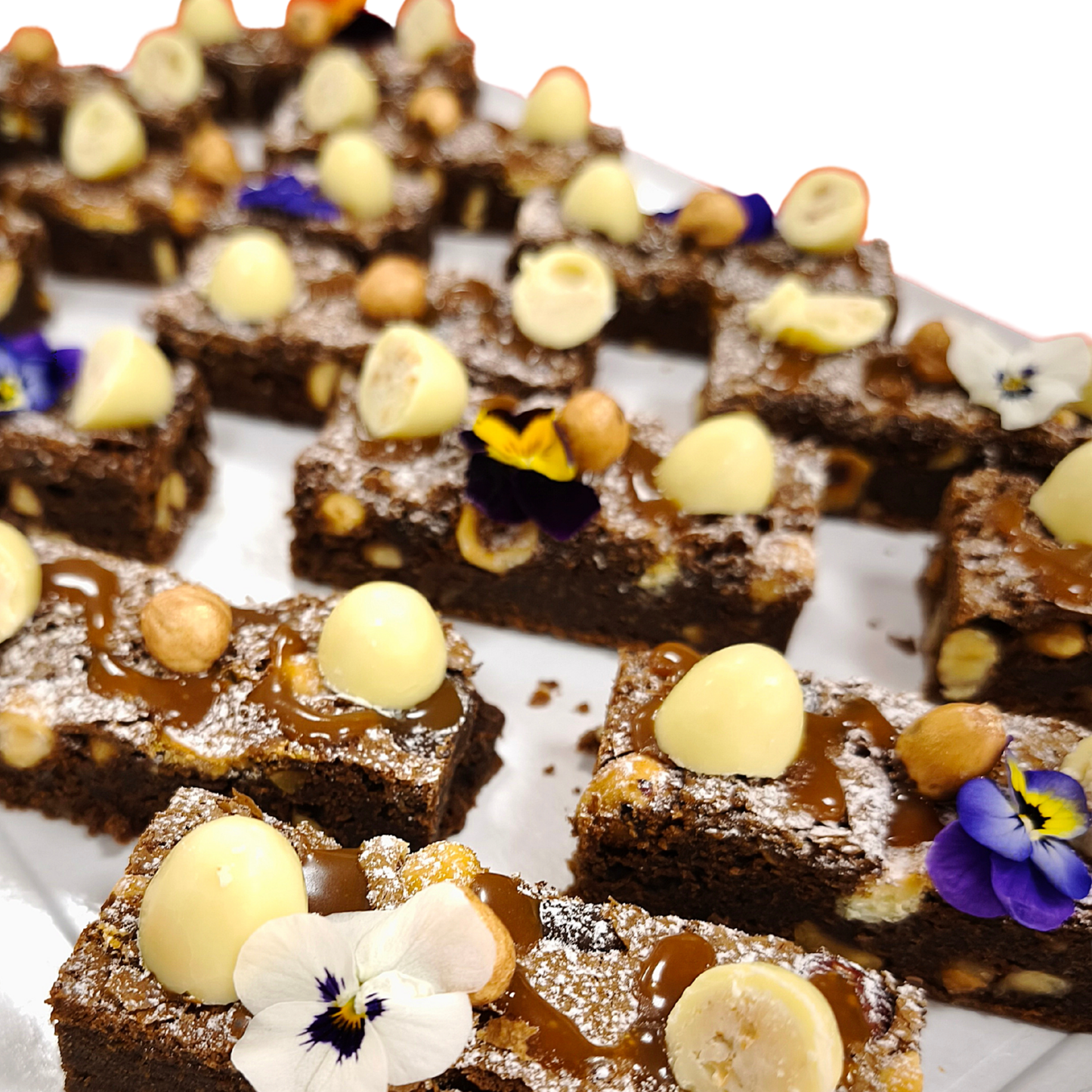 Brownie chocolat noisette