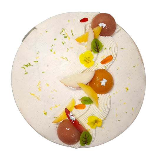 Entremets pêche abricot SANS GLUTEN