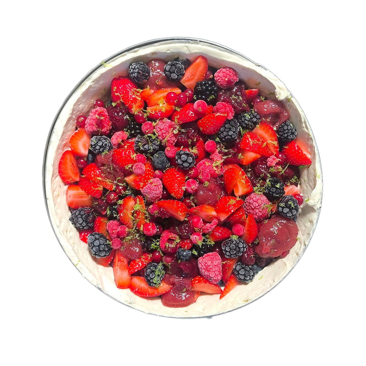 Entremets fruits rouges SANS GLUTEN